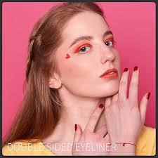 10 Pack Liquid Eyeliner Stamp Set with 8Pcs Eyeliner Stamp and 2Pcs Eyebrow  Pencil, Waterproof Smudgeproof Eyeliner Long Lasting Eyeliner Pen  (Heart/Flower/Moon/Star/Smiley /Triangle Seal Stamp) : Amazon.ae: Beauty