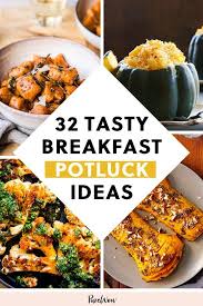 This crockpot breakfast casserole is the perfect dish to make for holidays or weekends! 32 Breakfast Potluck Ideas That Are Also Crowd Pleasers Breakfast Potluck Vegetarian Thanksgiving Recipes Vegetarian Thanksgiving