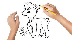 Comment dessiner un agneau - YouTube