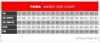 Puma Suede Size Chart