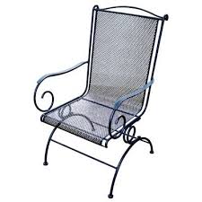 Uptown Coil Spring Rocker Chair Black Steel Rocker Chairs Patio Chairs Black Steel