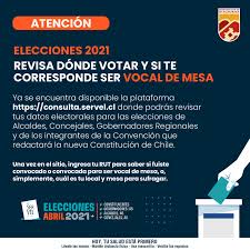 Servel vocal de mesa plebiscito 2020. Conoce Tus Datos Municipalidad De Huechuraba Facebook