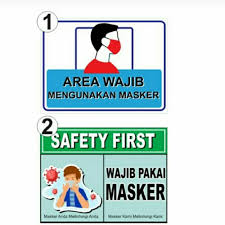 Gm label area wajib memakai masker. Jual Stiker Area Wajib Memakai Masker Jakarta Selatan Garskin Home Tokopedia