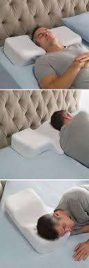 The Two Position Sleeper S Pillow This Is The Pillow That Provides Proper Spinal And Neck Alignment For People Who Sl Sleep Pillow Sleeping Positions Pillows