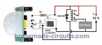 In electronics, latch circuit is a circuit which locks its output, when a momentarily input trigger signal is now when base of transistor bc557 gets grounded, it starts conducting and energises the coil of relay if you do not want to latch any ac appliances, and just want turn on led or a buzzer, you. Pir Burglar Alarm Circuit Homemade Circuit Projects
