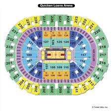 quicken loans arena cleveland oh seating chart view