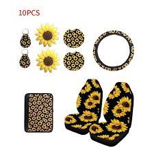 Package include sunflower steering wheel cover, sunflower car seat belt covers, sunflower keyring, cup coaster and car vent decorations. Sunflower Car Accessories Kit Sunflower Car Decoration Car Cup Holder Sunflower Car Vent Walmart Com Walmart Com