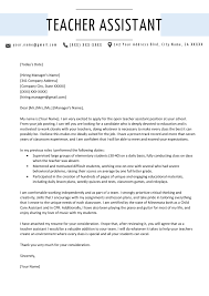 This letter should provide key details about the relationship between recommender and applicant, and highlight the the introduction should be anywhere from 2 to 6 sentences that, more or less, describe the relationship with the student. Teacher Assistant Cover Letter Sample Resume Genius