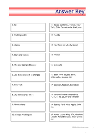 First grade to fifth grade questions. Quiz Usa Trivia English Esl Worksheets For Distance Learning And Physical Classrooms