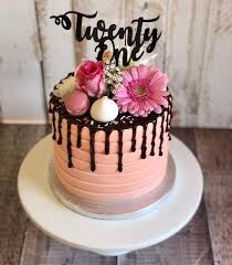 This is the time when she turns into mature and independent women. Pretty 21st Birthday Cake For A Special Mrs Mac S Sweet Treats Facebook