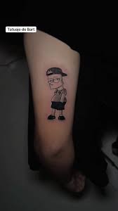 Glowing Tattoo Bart Simpson