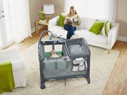 There are some great options out there. Graco Pack N Play Playard With Change N Carry Changing Pad Playards Portable Beds Baby Toys Shop The Exchange