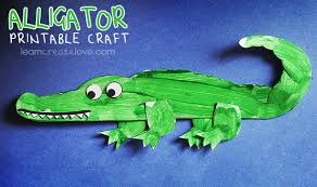 Printable Alligator Craft Alligator Crafts Crocodile Craft Storytime Crafts