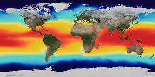 Water Temperature Map World Svs: Sea Surface Temperature, Salinity And Density