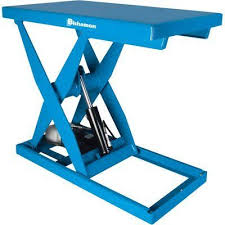 Bishamon Optimus Series Electric Hydraulic Lift Table 3000 Lb Capacity 36in X 48in Platform 1 Hp Model L3k 3648 Lift Table Optimus Skid Pallet