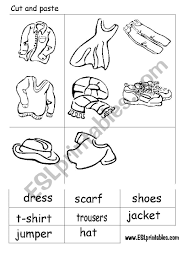 All worksheets only my followed users only my favourite worksheets only my own worksheets. The Clothes Cut And Paste Worksheet Esl Worksheet By Victor