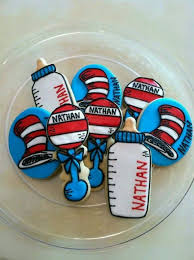Dr Seuss Baby Shower Cookies How Clever And Adorable Seuss Baby Shower Cake Baby Cookies Baby Shower Cookies