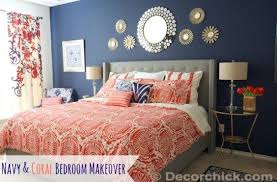 20 Marvelous Navy Blue Bedroom Ideas Coral Bedroom Bedroom Makeover Master Bedroom Makeover