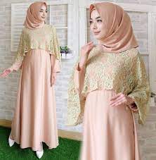 Dress Brokat Satin Gamis Pesta Brokat Kombinasi Satin Dress Dress Brokat Muslim Model Pakaian Hijab Model Pakaian Pakaian Wanita