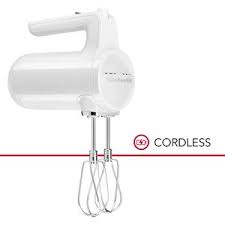 Featuring top picks from kitchenaid, breville, cuisinart, black and decker and more, our top handheld mixer picks have everything you need for cake and cookies. White Cordless 7 Speed Hand Mixer Khmb732wh Kitchenaid