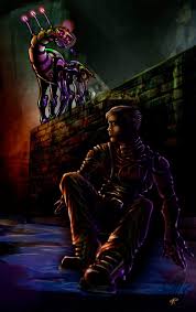 Maybe you would like to learn more about one of these? Mechanical Hound Fahrenheit451 Montag Cant You Run Get Away No Cried Montag Helplessly The Houn Steampunk Artwork Mechanical Hound Fahrenheit 451