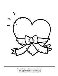 10 Dibujos De Corazones Para Imprimir Y Colorear Corazon Con Cinta Corazon Para Colorear Dibujos De Corazones Corazones Para Imprimir