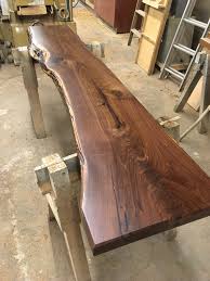 A wide variety of walnut bar stools options are available to you, such as general use, design style, and material. Rustic Walnut Live Edge Natural Slab Bartop Conversion Varnish Hand Scraped Finish Wunderwoods Wunderwoods