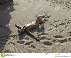 Nude in the sand stock photo. Image of costa, beautiful - 95525954