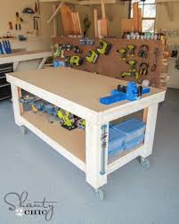 6 Small Workbench Ideas Space Saving Diy Plans Saws On Skates Diy Workbench Workbench Garage Work Bench