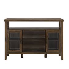 Summit farmhouse tv stand for tvs up to 70&quot; Walker Edison Tall Storage Buffet Tv Stand For Tvs Up To 55 Dark Walnut Bbu52jordw Best Buy