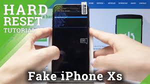 Hard Reset On Fake Iphone Xs Factory Reset Bypass Screen Lock Youtube