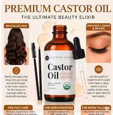 Aceite de Castor Oil Orgánico Premium – 100% Puro, Prensado en Frío pa – MERCADIVA