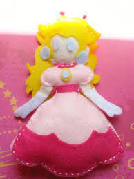 Peach Felt Plush Doll Handmade Felt Ornament Princess Diy Felt Crafts Diy