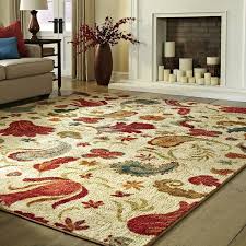 Santaclara Floral Tufted Multicolor Area Rug Area Rugs Red Home Decor Beige Living Rooms