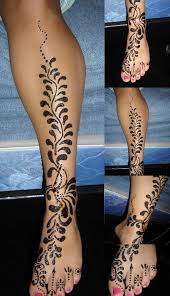 Nice Hanna Tattoo Leg Henna Henna Tattoo Designs Henna Flower Designs