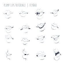 Tips for digital outlining for anime art! Easy Lips Drawing Reference Novocom Top