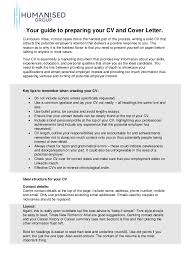 Guilde To Preparing Your Cv And Cover Letter Humanised