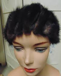 Vintage Fur Hat, 21" Around