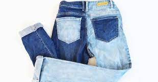 Maybe you would like to learn more about one of these? How To Bleach Your Jeans Two Tone One Leg Fashion Trend Fashion Diy Now Thats Peachy