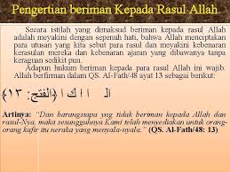 Apakah maksud beriman kepada malaikat? Bab 5 Beriman Kepada Rasul Allah Peta Konsep