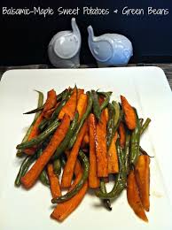 Balsamic Maple Roasted Sweet Potatoes And Green Beans Sweet Potato Green Beans Roasted Sweet Potatoes Maple Sweet Potatoes