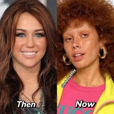 mileycryus then & Now transformation