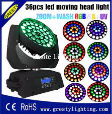 2pcs Lot Free Shipping 36pcs 18w Led Beam Zoom Moving Head Light Rgbay 6in1 Led Wash Light For Stage Night Club Dj D Commercial Lighting Lighting For Stage Led