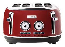Inspired by british homes, haden products are for everyone who enjoy beauty, quality and functionality in their kitchen. Haden Dorset 4 Slice Toaster With Browning Control Cancel Reheat And Defrost Settings 75040 Wayfair