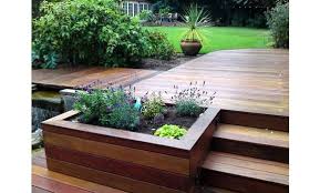 Split Level Modern Decking Amenagement Jardin Terrasse Jardin Bois Terrasse Jardin