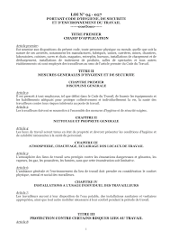 Le code du travail sur la sécurité des salariés et la prévention des risques liés à l'hygiène. Https Www Ilo Org Dyn Natlex Docs Electronic 65575 85596 F1456070952 Mdg 65575 Pdf