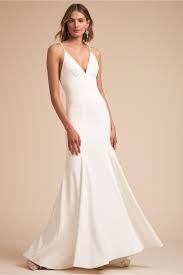 Estelle Gown Ivory In Bride Bhldn Bhldn Wedding Dress Plain Wedding Dress Simple Bridal Gowns