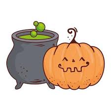 Hd wallpapers and background images Halloween Cute Pumpkin And Cauldron On White Background 1904490 Vector Art At Vecteezy