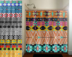 Native Tribal Aztec American Southwestern Shower Curtain Extra Etsy Southwestern Shower Curtains Fabric Decor Custom Duvet