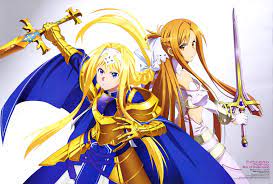 Sword Art Online Sword Art Online Alicization Alice Zuberg Asuna Yuuki 5k Wallpaper Hdwallpaper Desktop Sword Art Online Gadis Manga Art